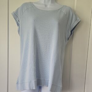 Jane and Delancey Blue Boxy Relaxed T-Shirt